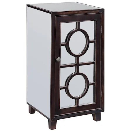 Contemporary Asian Inspired Mirrored Cabinet